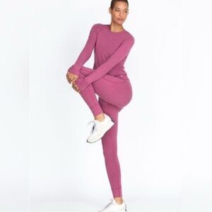 NWT Johnny Was Calme Leggings High Waist Berry Pink Size XS